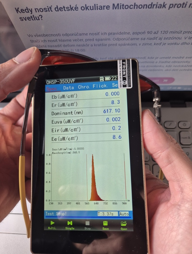 Brýle Mitochondriak na dítěti